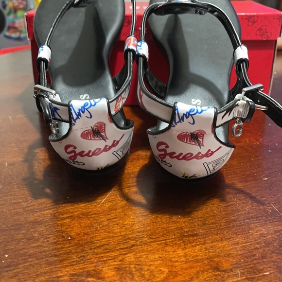 Guess shoes sandal thong white multi Los Angeles - Picture 6 of 6